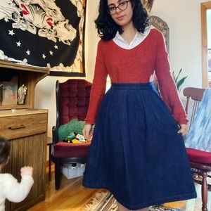 Cute and Feminine Denim Skirt